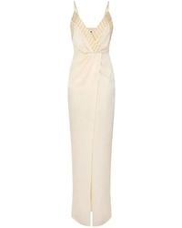 Elisabetta Franchi - Bead-Embellished Maxi Dress - Lyst