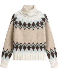 Woolrich - Fair Isle Pattern Turtleneck Sweater - Lyst