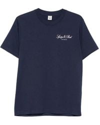 Sporty & Rich - Vendome La Logo-Print T-Shirt - Lyst