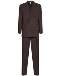 Hevò - Double-Breasted Peak-Lapel Suit - Lyst