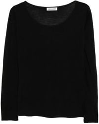 Low Classic - Round Neck Knitted Top - Lyst