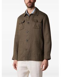 Brooks Brothers - Buttoned Linen Overshirt - Lyst