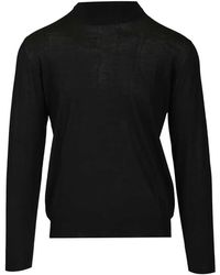 Fedeli - Ribbed-Trim Mock-Neck Sweater - Lyst