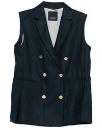 Max Mara - Veste Croisée À Design Sans Manches - Lyst