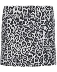 Roberto Cavalli - Mini-Rok Met Luipaardprint - Lyst