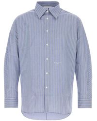 Givenchy - Cotton Button-Up Shirt With Cuffed Sleeves - Lyst