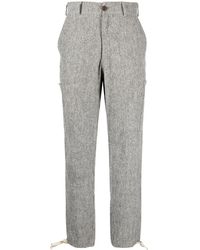 Marané - Mélange-Effect Cropped Trousers - Lyst