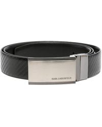 Karl Lagerfeld - Leren Riem Met Textuur - Lyst