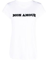 Zadig & Voltaire - Mon Amour Cotton T-shirt - Lyst