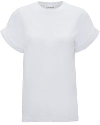 Victoria Beckham - T-shirt en coton biologique à col rond - Lyst