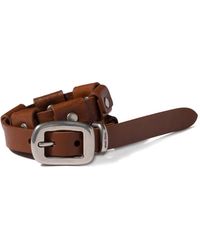 Miu Miu - Bracelet En Cuir À Boucle - Lyst