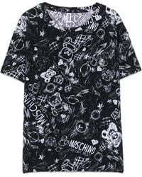 Moschino - T-Shirt À Imprimé Graphique - Lyst