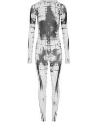 Jean Paul Gaultier - Squeletor-Print Jumpsuit - Lyst