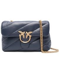 Pinko - Classic Love Bag Puff Maxi Quilt Bird-Embellished Shoulder Bag - Lyst