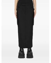 Rick Owens - Jupe Mi-Longue Firbanks En Grain De Poudre - Lyst