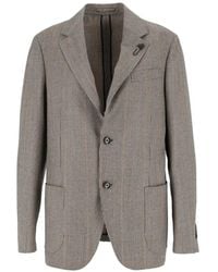 Lardini - Roma Prince Of Wales Check-Patterned Blazer - Lyst