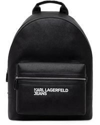 KARL LAGERFELD - Logo-Print Zip-Around Backpack - Lyst