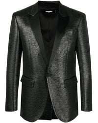 DSquared² - High-Shine Brocade Pattern Blazer - Lyst
