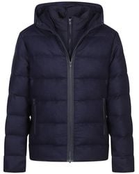 Fay - Hooded Quilted Jacket - Lyst