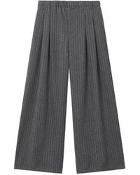 B+ AB - Pantalon Court À Fines Rayures - Lyst