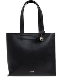 Furla - Medium Divide Leren Shopper Met Handvat - Lyst