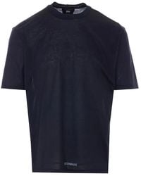 C.P. Company - No Gravity Jersey Lightweight And Compact Cotton Crewneck T-Shirt With Logo - Lyst