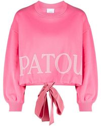 Patou - Cropped-Sweatshirt mit Logo-Print - Lyst