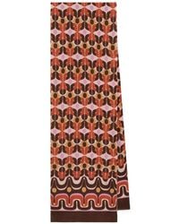 Maliparmi - Geometric-Print Silk Scarf - Lyst