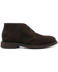 Doucal's - Lace-Up Suede Ankle Boots - Lyst