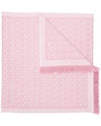 Ferragamo - Printed Wool Scarf - Lyst