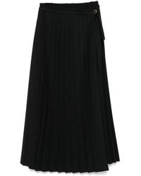 Ami Paris - Virgin Wool Maxi Skirt - Lyst