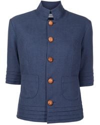 Isolda - Stand-up Collar Fitted Jacket - Lyst