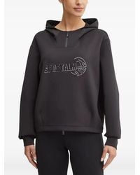 Sportalm - Logo-Print Zip-Neck Hoodie - Lyst