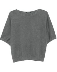 Luisa Cerano - Short-Sleeves Linen Top - Lyst