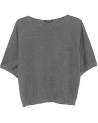 Luisa Cerano - Short-Sleeves Linen Top - Lyst