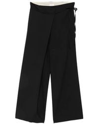 Alysi - Broek Met Wikkel-Design - Lyst
