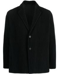 Homme Plissé Issey Miyake - Tailored Jacket With Logo - Lyst