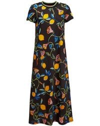 La DoubleJ - Vestido Midi De Tubo Con Estampado Floral - Lyst