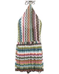 Missoni - Mono Con Cuello Halter Y Cremallera - Lyst