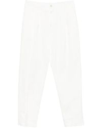 Canali - Pleated Straight-Leg Trousers - Lyst
