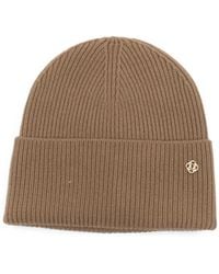 GANT - Ribbed-Knit Beanie Hat - Lyst