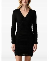 Silvian Heach - Ruched V-Neck Mini Dress - Lyst