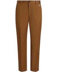 Dolce & Gabbana - Tailored Cotton Trousers - Lyst