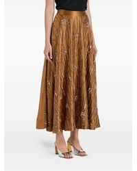 ilta - Rosie Sequin Embellished Midi Skirt - Lyst