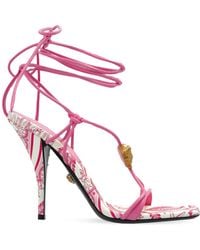 Versace - Heeled Sandals - Lyst