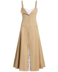 Cinq À Sept - Lucil Button-Front Midi Dress - Lyst