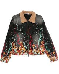 House of Errors - Veste À Effet Taches De Peinture Et Col En Velours Côtelé - Lyst