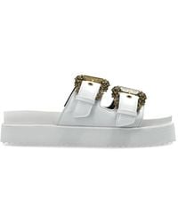 Versace Jeans Couture - Arizona Buckle-Strap Platform Sandals - Lyst