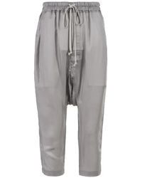 Rick Owens - Dropped-Crotch Drawstring-Waist Trousers - Lyst