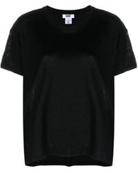 DKNY - Short-Sleeve Linen T-Shirt - Lyst